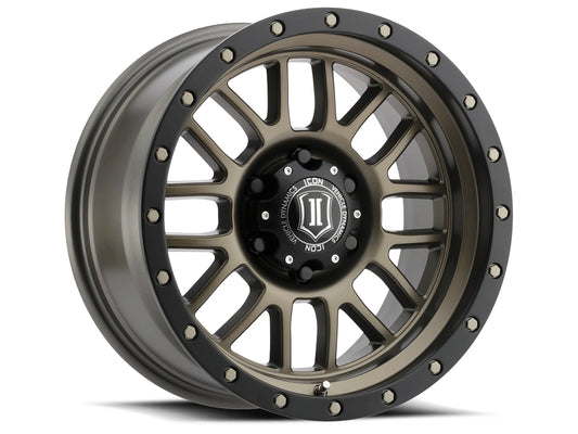 ICON Alloys Alpha, Satin Black, 17 x 8.5 / 6 x 135, 6mm Offset, 5" BS