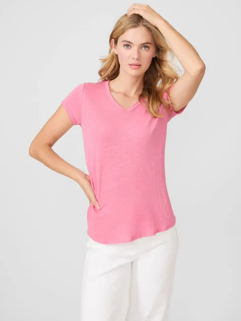 Kacey Linen Tee Berry Fusion